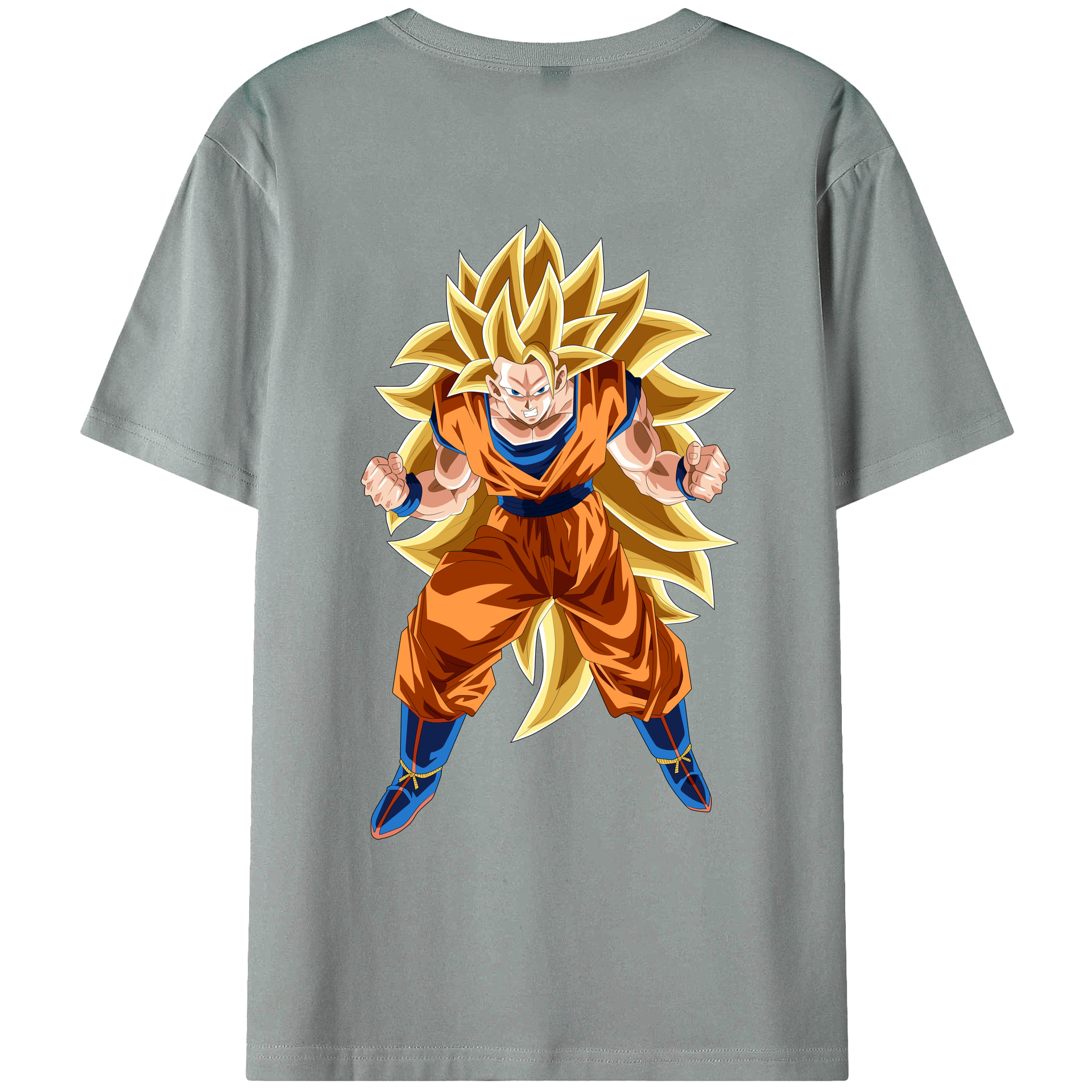（画像用） ドラゴンボール 孫悟空（そん ごくう）Son Goku カカロット DRAGON BALL Kakarotto 綿100％ メンズ半袖Tシャツ（バックプリント） 通気性